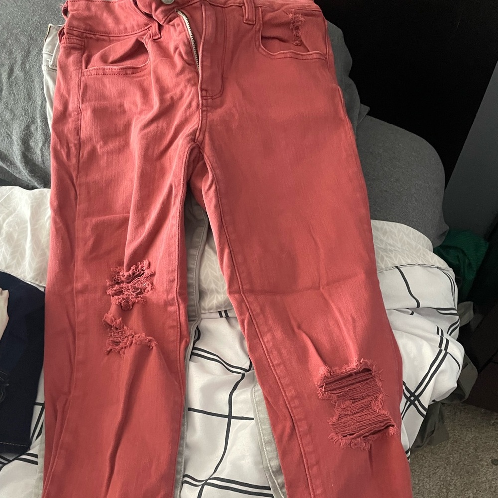 Jegging stretch with rips